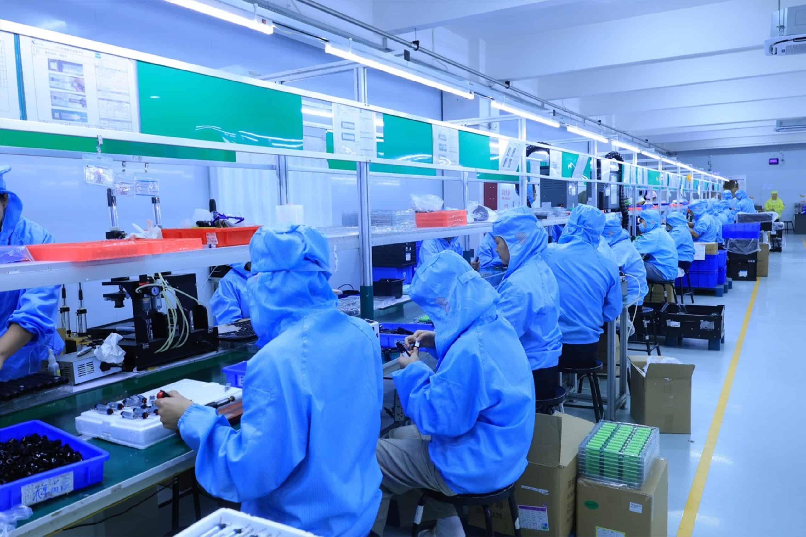 An overview of the electric toothbrush manufacturing line