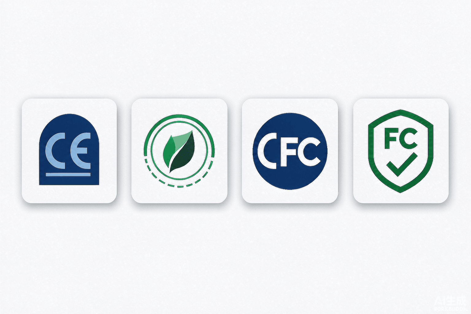 CE, RoHS and FCC certification marks for oral care devices